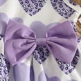 thumbnail image 4 of Baby Girl Comfortable And Breathable Set Summer Sweet Printed Bow Sleeveless Top Shorts Two Piece Set, 4 of 6