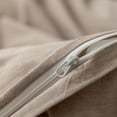 thumbnail image 3 of ZOVAN Duvet Cover Set 100% Washed Cotton Super Soft Breathable ( Khaki, Full), 3 of 7