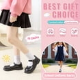 thumbnail image 5 of 9 Pairs Girls Kids Ruffle Socks Uniform School Dress Frilly Cotton Crew Socks, 5 of 6