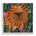 thumbnail image 4 of Stupell Industries Children's Striped Tiger in Tropical Jungle Brush, 17 x 17,Design by Carla Daly, 4 of 5