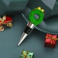 thumbnail image 5 of Viflosae Christmas Decoration Christmas Tree Resin Wine Bottle Stopper Christmas Party Dinner Decoration Christmas Gift Christmas Wine and Beverage Bottle Stopper Sealer, 5 of 7