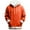 Orange, variant on Men's Long Sleeve Hoodie Solid Color Casual Outfits Basic Pullover Winter Clothing Fashion Tops Fall Clothes 2025