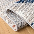 thumbnail image 5 of SAFAVIEH Morocco Amadine Geometric Striped Polyester Area Rug, Grey/Navy, 8' x 10', 5 of 7