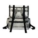 thumbnail image 2 of Mochila transparente Yuyangstore PVC impermeable negro, 2 of 8