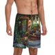 thumbnail image 2 of Balery Charming Garden Patio Pantalones cortos de pijama de punto de algodón para hombre con cinturilla y bolsillos-Medium, 2 of 6