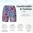 thumbnail image 5 of Balery Cute Nautical Mens Swim Trunks Swim Shorts for Men Quick Dry Inseam Beach Shorts with Compression Liner Pocket-Small, 5 of 9