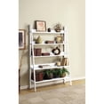 thumbnail image 2 of White Finished 48-inch Wide Wooden 5 Tier A-Shelf, 2 of 2