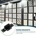 thumbnail image 3 of OULII 1 Set Door Install Brackets Heavy Duty Security Brackets Stainless Steel Black for Home, 3 of 7