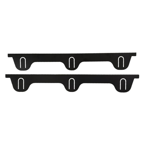 2 cubiertas de acero inoxidable para huecos de estufa, relleno lateral, resistente, fácil de limpiar, para cubrir huecos entre la estufa y la encimera negro