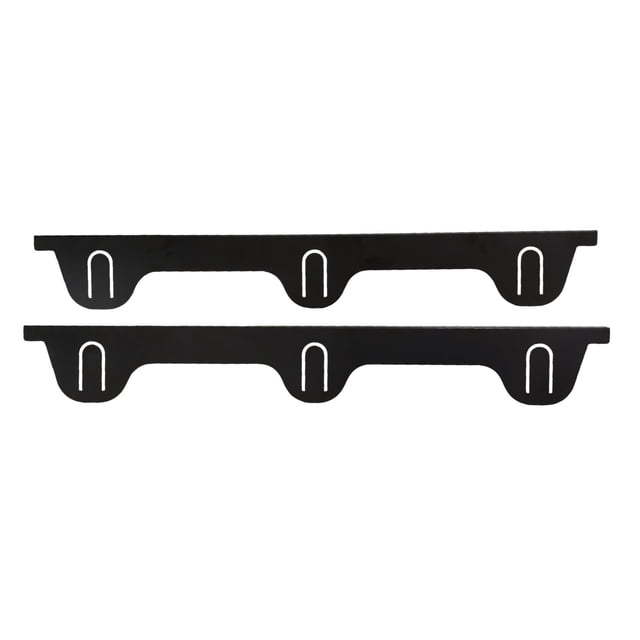 2 piezas de cubiertas de acero inoxidable para huecos de estufa, relleno lateral, resistente al calor, cubierta resistente para huecos entre la estufa negro