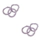 thumbnail image 4 of Cuerda para el Cabello Minnieouse 3 uds Bandas de Goma Roscadas Color Verde Violeta Claro Rosa Crema Negro, 4 of 6