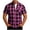 Hot Pink, variant on ZCFZJW Mens Lightweight Casual Plaid Button Down Short Sleeve Shirt with Chest Pocket Summer Band Collar Beach Vacation Tees Shirt Tops Black XL