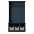 thumbnail image 6 of Twin Star Home 40" Hall Tree with Open Storage and Included Baskets, Fontana Blue, 6 of 10