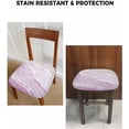 thumbnail image 6 of Pink Summer Beach Chair Seat Covers for Dinning Room 6 Pack, Comfortable Stretch Chair Slipcovers Cushion Protector for Banquet Kitchen Coastal Nautical Ocean Seaside, 6 of 6