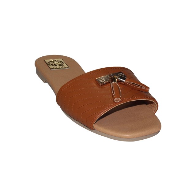 SANDALIAS DE PISO LEON MUJER CAFE TEXTIL 1629 LEON 1629p