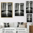thumbnail image 4 of Designart "Silence Photography: Black And White Forest III" Forest Canvas Prints, 4 of 7