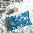 thumbnail image 5 of Fuzoiu Blue Tie Dye Print Pillow Case with Hidden Zipper,Pillow Covers,Soft and Comfortable Pillowcase-20"x30", 5 of 6
