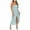 Light Blue, variant on 2025 Women's Long Formal Dress Sexy Split Sleeveless Off Shoulder Solid Color Dresses Hollow Out Wrap Chest Flowy Dresses Blue XL