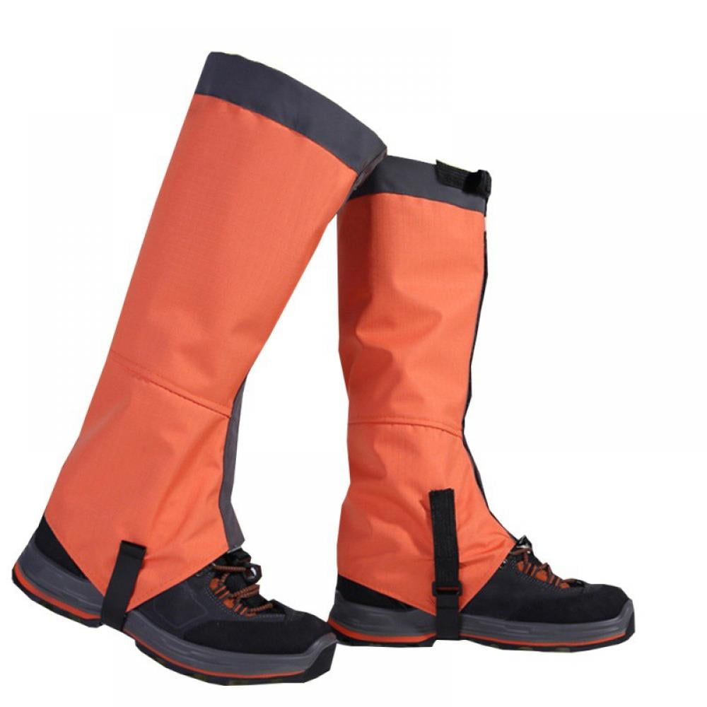 Dilwe Leg Gaiter 1 Pair Waterproof Windproof Warm Snow Boot Lightweight Gaiters Climbing Leggings Cover with Adjustable Strap for Outdoor Walking Hiking Climbing 