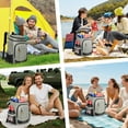thumbnail image 7 of Cshidworld Cooler Backpack - 40 Cans Insulated Leak Proof Backpack Cooler Portable Picnic Camping Beach Hiking BBQ Cooler Bag for Men and Women, Gray, 7 of 7