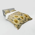 thumbnail image 2 of Ambesonne Rustic Bedding Set 4 Pcs, Cottagecore Sunflower Vibes, Queen, Dark Green and Yellow, 2 of 2