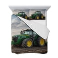 thumbnail image 7 of Farm Tractor Twin XL Size Down Alternative Comforter,Lightweight Comforter Quilt Bedding Set with Pillow Shams Green Truck Country Rustic Field Harvester Bed Comforter Duvet Insert 68"x98", 7 of 7