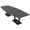 Asian Night w/Matte Black Base no Electric, variant on 10' Modular Boat Shaped Powered Conference Table With Metal T-Bases