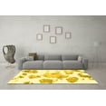 thumbnail image 3 of Ahgly Company Machine Washable Indoor Rectangle Abstract Yellow Modern Area Rugs, 2' x 3', 3 of 4