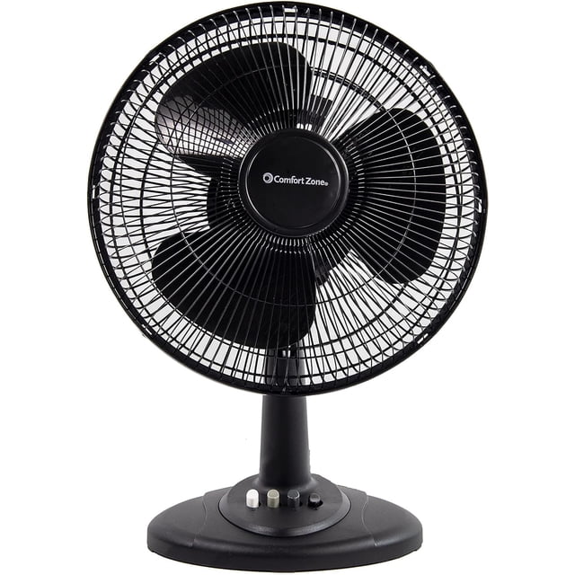 Ventilador de mesa Comfort Zone CZ161BK 40 cm oscilante 3 velocidades