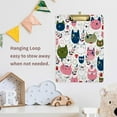 thumbnail image 7 of FMSHPON Cute Colorful Cat Flowers Clipboard Hardboard Wood Nursing Clip Board and Pull for Standard A4 Letter 13x9 inches, 7 of 7