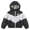 thumbnail image 4 of Toddlers Nike Hooded Chevron Midweight Water Resistant Jacket Color: Beige Size: 2T, 4 of 4