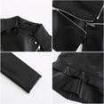 thumbnail image 5 of Chaqueta de piel para mujer Twohapes Black, 5 of 5