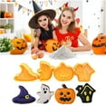 thumbnail image 3 of Halloween 4 Uds calabaza fantasma cortador de galletas de plástico moldes de galletas 3D para hornear accesorios de decoración de pasteles, 3 of 5
