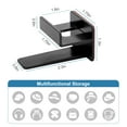 thumbnail image 2 of 12pcs Baseball Cap Hooks, TSV Hat Rack for Wall, Adhesive Hat Hooks, No Drilling Hat Organizer Cowboy Hat Holder, Strong Hat Hanger to Display for Door Closet, Black, 2 of 7