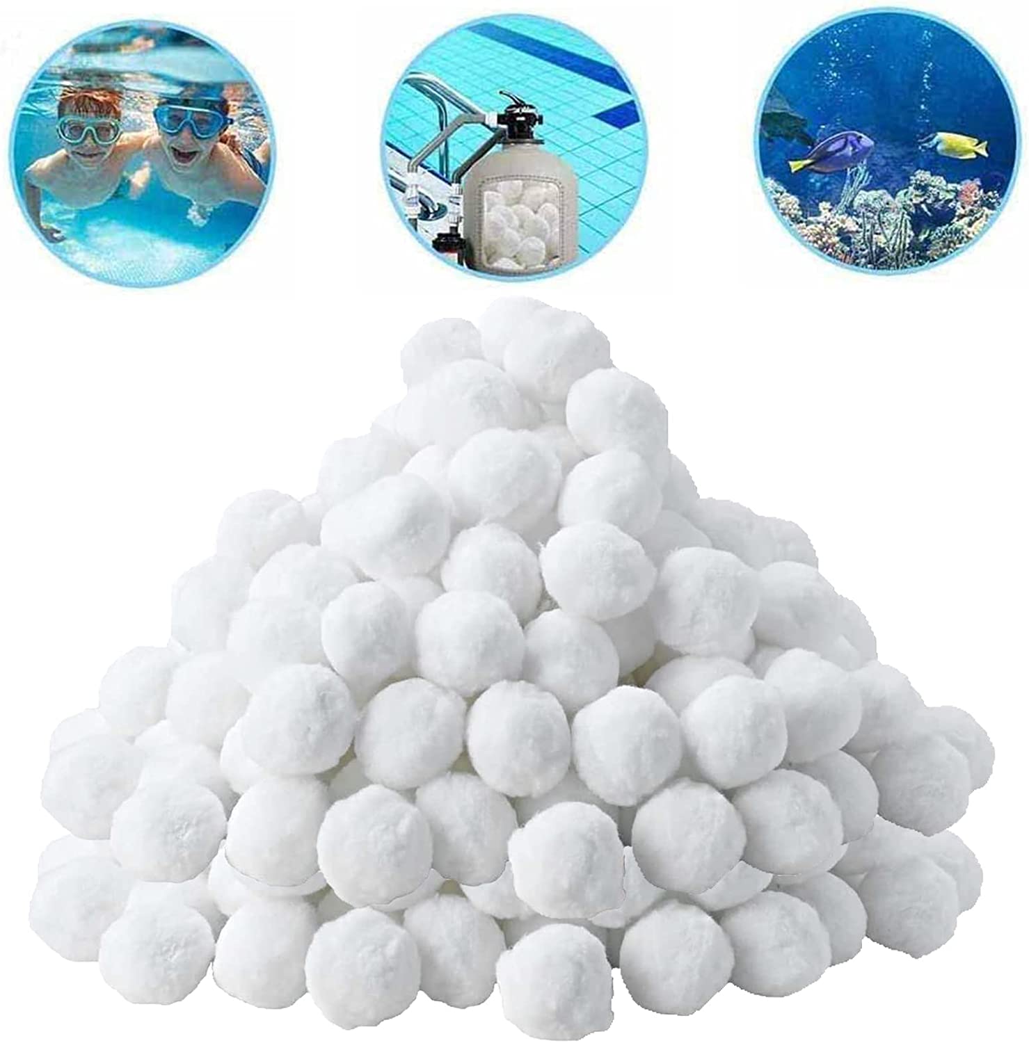 300g Swimming Pool Filter Swimming Pool Filter Media Fiber Filter