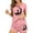 adc_Pink, variant on Elvqul Pajamas for Women Under $5 2PC Blue Women Pajamas Tops and Shorts Lightweight