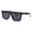 Matte Tortoise, variant on Kush Sunglasses Men's Retro Flat Top Square Frame UV400 Black Lens Shiny Black