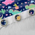 thumbnail image 4 of Erosebridal Colorful Dinosaur Blackout Curtains Set of 2 (52x84 Each),Cartoon Dino Cute Rainbow Window Curtains For Boys Girls, 4 of 7