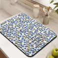 thumbnail image 3 of 2 Pack Washable Rubber Leaves Multicolored Flower Dish Drying Mats for Kitchen Counter Home Large Coffee Bar Pad Accessories and Decor for Utensils Stemware (2pcs 18''x24''+19.5''x12''), 3 of 6