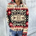 thumbnail image 2 of Frostluinai Aztec Cow Westerna Hoodies for Women Vintage Ethnic Graphic Pullover Cowgirl Sweatshirts Casual Loose Hoodie with Pocket, 2 of 6