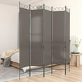 thumbnail image 1 of vidaXL 5-Panel Room Divider Anthracite 200x220 cm Fabric, 1 of 5