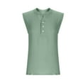 thumbnail image 4 of Umfun Summer Womens Tank Tops V Neck Casual Flowy Sleeveless Shirts for Women Bottoming Slim Short Tops Green A XXL, 4 of 6