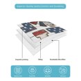 thumbnail image 4 of Quilt King Size Bedding Set, LOVE Reversible Summer Quilt 3 Pieces, Patriotic Usa Flag Stars Red Stripes Farm Wood Grain Lightweight Bedspreads Coverlets with 2 Pillow Shams for All Seasons, 4 of 5