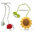 thumbnail image 5 of Sunflower/Mushroom Crochet Car Pendants Set of 2 for Car Interior Decoration, 5 of 14