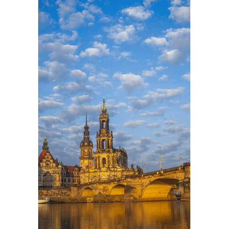 Europe, Germany, Saxony, Dresden, Elbufer (Bank of the River Elbe Print Wall Art By Chris