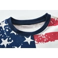 thumbnail image 4 of DDSOL Toddler Boys Independence Day Pajamas Short Sleeves Sleepwear Sets 2-Pieces 4T, 4 of 8