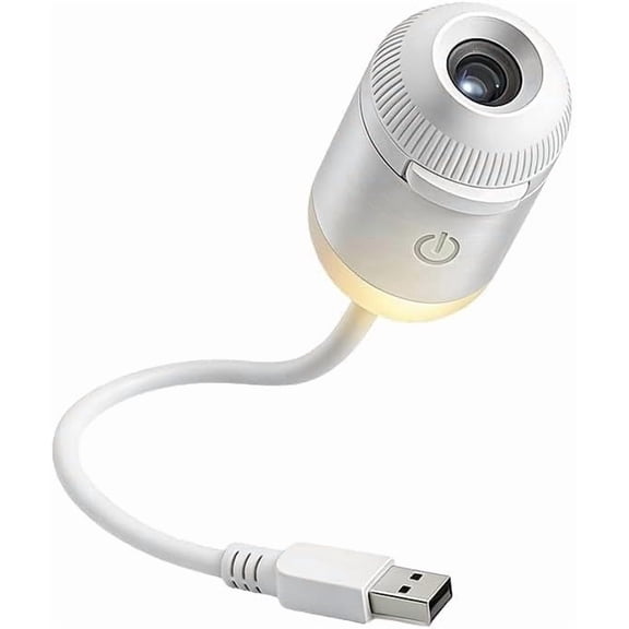 2-in-1 Galaxy Projector Night Light, 2026 New USB Starry Sky Night Light Projector with Adjustable Brightness, Mini LED Projection Lamp for Bedroom (24 Projection Films)