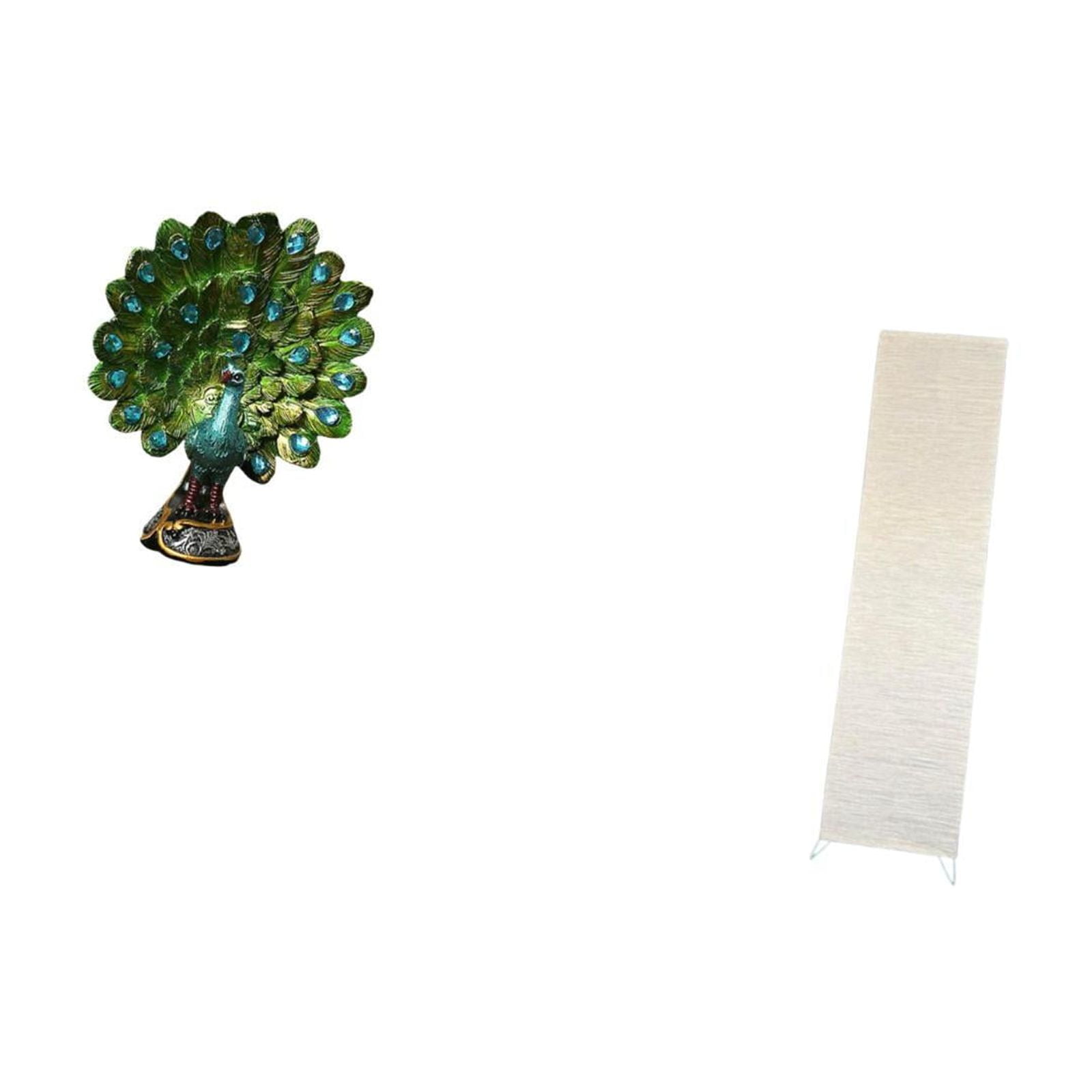 Peacock Statue Desktop Figurine Floor Lamp Shade Resin and Paper Material Perfect for Living Room Bedroom Office Decor