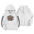 thumbnail image 4 of Likimi Toddler Girls Hoodies Hooded Graphic Print Long Sleeve Sweatshirt For Girls Spring Autumn Fashion Pullover With Pocket White Size 12-18 Months, 4 of 4