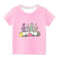 thumbnail image 1 of Haut à Manches Courtes Imprimé Œufs de Pâques Col Rond pour Enfants Garçons Filles, 1 of 4